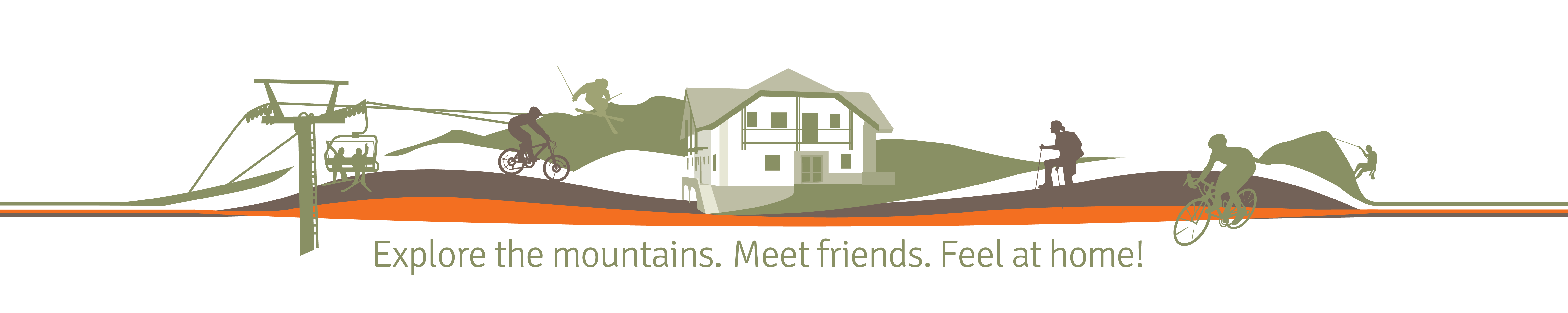 AlpeLune's motto: Explore the mountains. Meet friends. Feel at home!